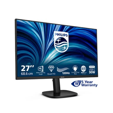 Philips 3000 series 27B2U3601/00 computer monitor 68.6 cm (27") 2560 x 1440 pixels Quad HD LCD Black view 4