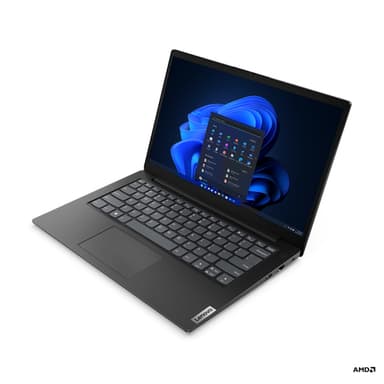 Lenovo V14 G4 AMN AMD Ryzen™ 5 7520U Laptop 35.6 cm (14") Full HD 16 GB LPDDR5-SDRAM 256 GB SSD Wi-Fi 5 (802.11ac) Windows 11 Pro Black QWERTY UK English view 3