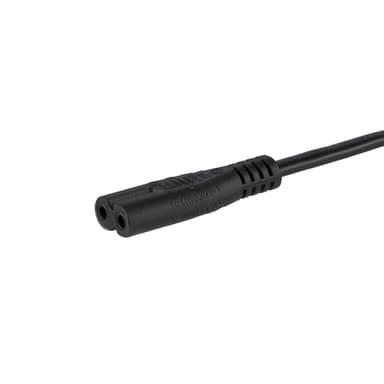 StarTech.com 6ft (2m) UK Laptop Power Cable, BS 1363 to C7, 2.5A 250V, 18AWG, Black, UK Laptop Replacement Cord, Printer Power Cable, AC Laptop Charger Cord, Laptop Power Brick Cord view 3