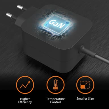 j5create JUP1565DC 67W GaN PD USB-C® Mini Charger with 6 Types of DC Connector-EU, Black view 7