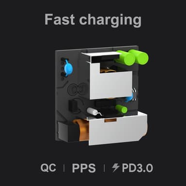 Origin Storage Origin 65W Wall Charger with 1.5m USB-C cable and 4 Multi AC Plugs view 7