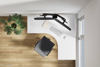 Neomounts DS65S-950BL2 Monitor arm 24-34" - gas spring - Topfix - multi-adjustable - 180°-stop view 18