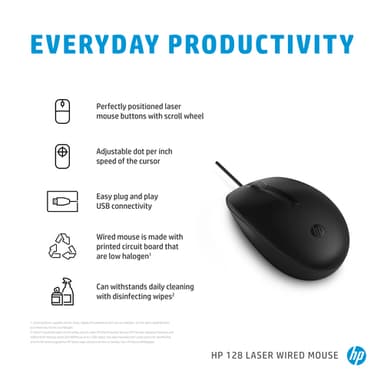 HP 128 Laser Wired Mouse view 6