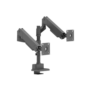Origin Storage Gas Spring Dual Monitor Arm with VESA 75x75 and 100x100 view 1