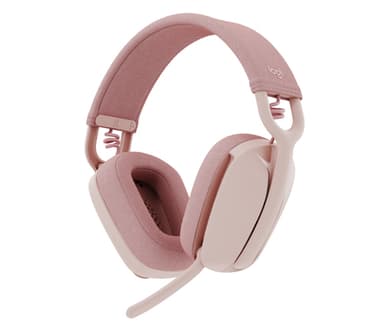 Logitech Zone Vibe 100 Headset Wireless Head-band Calls/Music Bluetooth Rose view 2