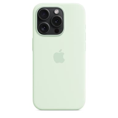 Apple iPhone 15 Pro Silicone Case with MagSafe - Soft Mint view 4