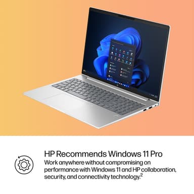 HP ProBook 4 G1iR Intel Core 5 120U Laptop 40.6 cm (16") WUXGA 16 GB DDR5-SDRAM 256 GB SSD Wi-Fi 6E (802.11ax) Windows 11 Pro Silver view 8