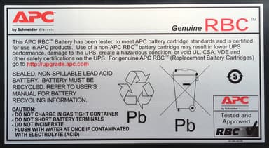 APC Battery Replacement Cartridge RBC12 (OEM) view 2