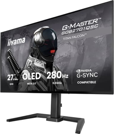 iiyama G-MASTER GOB2701QSC-B1 computer monitor 68.6 cm (27") 2560 x 1440 pixels 2K Ultra HD OLED Black view 6