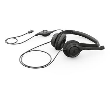 Logitech H390 Headset Wired Head-band Calls/Music USB Type-C Black view 2