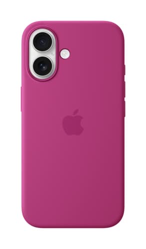 Apple iPhone 16 Silicone Case with MagSafe - Fuchsia view 2