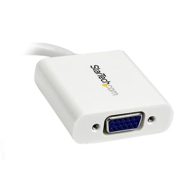 StarTech.com Mini DisplayPort to VGA Adapter - Active Mini DP to VGA Converter - 1080p Video - mDP or Thunderbolt 1/2 Mac/PC to VGA Monitor/Projector/Display - mDP 1.2 to VGA Dongle - White view 2