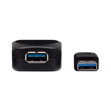 Manhattan USB-A to USB-A Extension Cable, 5m, Male to Female, Active, 5 Gbps (USB 3.2 Gen1 aka USB 3.0), Built In Repeater, SuperSpeed USB, Black, Three Year Warranty, Equivalent to USB2AAEXT5M. view 4