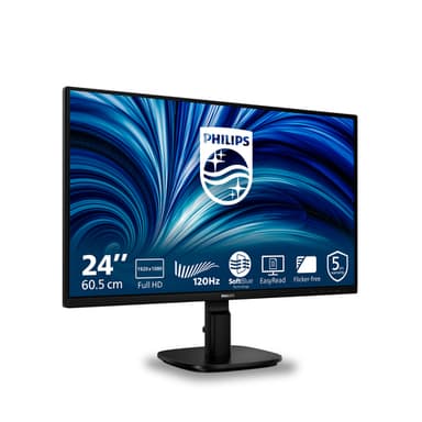 Philips 2000 series 24B2N2200/00 computer monitor 60.5 cm (23.8") 1920 x 1080 pixels Full HD LCD Black view 2