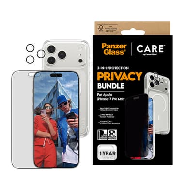PanzerGlass ® | CARE by ® 3-in-1 Flagship Privacy Bundle iPhone 17 Pro Max Clear screen protector Apple 1 pc(s) view 2