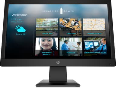 HP P19b G4 Monitor computer monitor 47 cm (18.5") 1366 x 768 pixels WXGA LED Black view 1