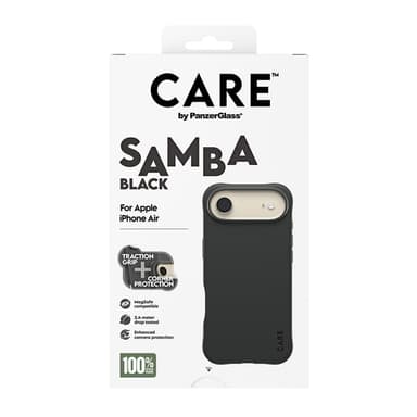 PanzerGlass CARE™ by ® Samba Case Black w. MagSafe iPhone Air view 3