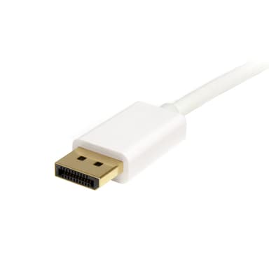 StarTech.com 1m (3ft) Mini DisplayPort to DisplayPort 1.2 Cable - 4K x 2K UHD Mini DisplayPort to DisplayPort Adapter Cable - Mini DP to DP Cable for Monitor - mDP to DP Converter Cord — MDP2DPMM1MW view 3