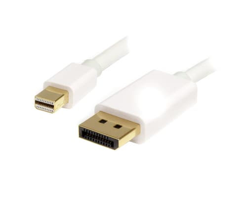 StarTech.com 1m (3ft) Mini DisplayPort to DisplayPort 1.2 Cable - 4K x 2K UHD Mini DisplayPort to DisplayPort Adapter Cable - Mini DP to DP Cable for Monitor - mDP to DP Converter Cord — MDP2DPMM1MW