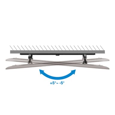 Manhattan Wall Mount With Extension for TV & Monitors (Tiltable Anti Theft), For screens 37" to 100", VESA compatibility: all between 200x200mm to 800x400mm - check the dimensions of the four mounting holes on back of screen to ensure it fits, Max 75kg, Bracket view 10