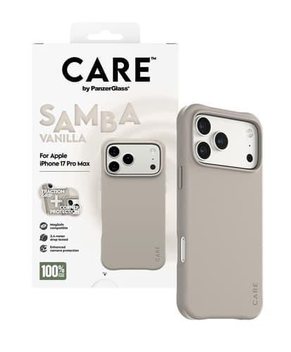 PanzerGlass CARE™ by ® Samba Case Vanilla w. MagSafe iPhone 17 Pro Max