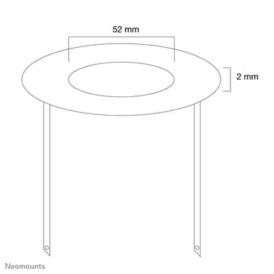 Neomounts FPMA-CRW5 Ceiling cover - diam. 52 mm view 3