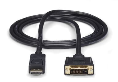 StarTech.com 6ft (1.8m) DisplayPort to DVI Cable, DisplayPort to DVI Adapter Cable, Passive DP to DVI-D Video Converter, 1080p - Replacement for DP2DVIMM6 view 2