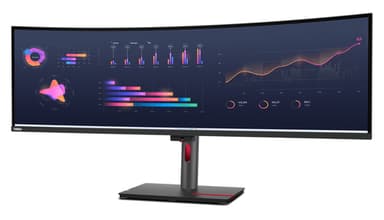 Lenovo ThinkVision P49w-30 computer monitor 124.5 cm (49") 5120 x 1440 pixels DQHD LED Black view 2