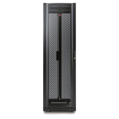APC NetShelter AV, Server Rack Enclosure, 42U, 10-32 Threaded Rails, Black, 1991H x 600W x 825D mm view 1