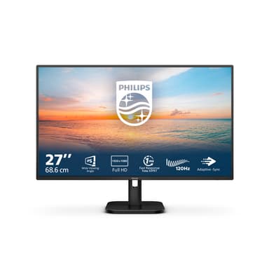 Philips 1000 series 27E1N1100A/00 computer monitor 68.6 cm (27") 1920 x 1080 pixels Full HD LCD Black view 1
