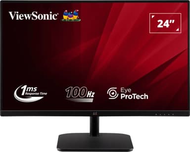 Viewsonic Value Series VA2432-MHD-3 computer monitor 61 cm (24") 1920 x 1080 pixels Full HD LED Black view 1
