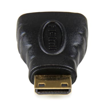 StarTech.com Mini HDMI to HDMI Adapter - 4K High Speed HDMI Adapter - 4K 30Hz Ultra HD High Speed HDMI Adapter - HDMI 1.4 - Gold Plated Connectors - UHD Mini HDMI Adapter 4K - Black view 3