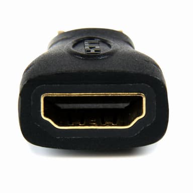 StarTech.com Mini HDMI to HDMI Adapter - 4K High Speed HDMI Adapter - 4K 30Hz Ultra HD High Speed HDMI Adapter - HDMI 1.4 - Gold Plated Connectors - UHD Mini HDMI Adapter 4K - Black view 2
