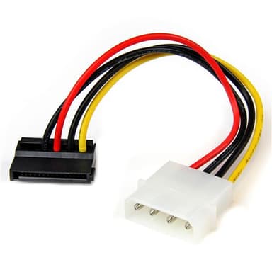 StarTech.com 6in 4 Pin LP4 to Left Angle SATA Power Cable Adapter view 1