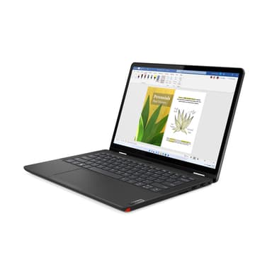 Lenovo 13w Yoga Gen 2 AMD Ryzen™ 5 7530U Hybrid (2-in-1) 33.8 cm (13.3") Touchscreen WUXGA 8 GB DDR4-SDRAM 256 GB SSD Wi-Fi 6 (802.11ax) Windows 11 Pro Black QWERTY UK English view 15