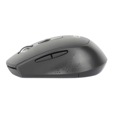 Manhattan MW6020 Wireless Mouse, Black, Adjustable 800/1200/1600dpi via top-mount push-button control, 2.4Ghz (effective range up to 10m), USB, Optical, Ambidextrous, Six Button with Scroll Wheel, USB-A nano receiver, AA battery (included) view 4