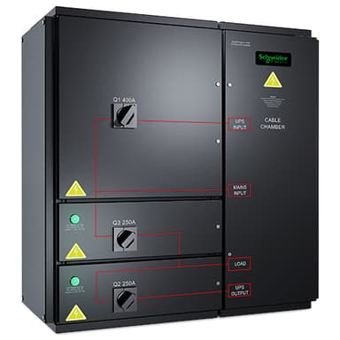 APC SYMMETRA PX 96/160KW WALL-MOUNTED MAINTENANCE BYPASS PANEL, 400V view 3