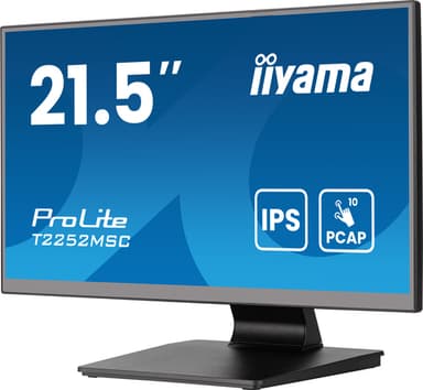 iiyama ProLite T2252MSC-B2AG computer monitor 54.6 cm (21.5") 1920 x 1080 pixels Full HD LCD Touchscreen Black view 5