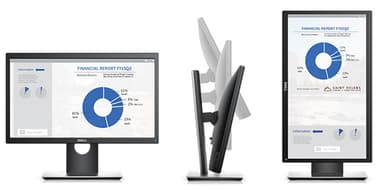 DELL P2017H computer monitor 49.5 cm (19.5") 1600 x 900 pixels HD+ LED Black, Grey view 3