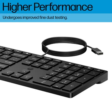 HP Wired Desktop 320K Keyboard view 10