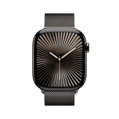 Apple Watch Series 10 GPS + Cellular 46mm Slate Titanium Case with Slate Milanese Loop - S/M view 2