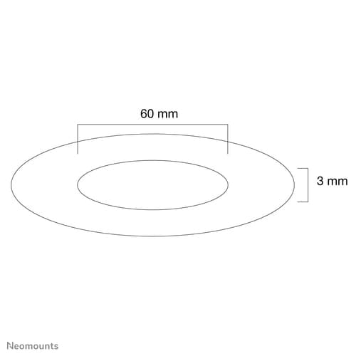 Neomounts FPMA-CRW6 Ceiling cover - diam. 60 mm