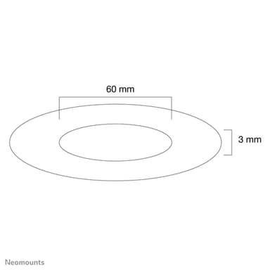 Neomounts FPMA-CRS6 Ceiling cover - diam. 60 mm view 2
