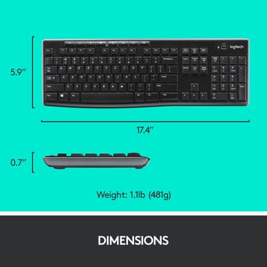 Logitech Wireless Combo MK270 view 12