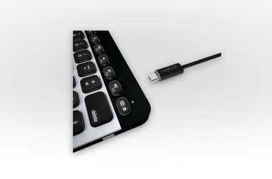 Logitech 920-004270 mobile device keyboard AZERTY French Bluetooth Black, White view 5