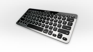 Logitech 920-004270 mobile device keyboard AZERTY French Bluetooth Black, White view 2
