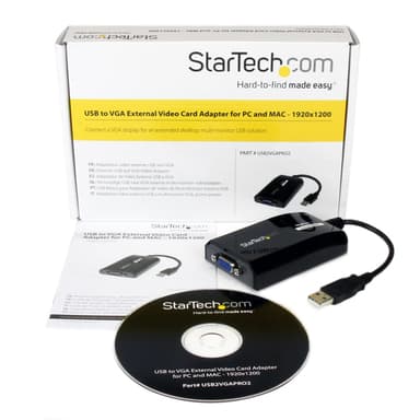 StarTech.com USB to VGA Adapter, External USB Video Graphics Card for PC and MAC, 1920x1200, USB 2.0 Display Adapter - a direct replacement for USB32VGAPRO view 4