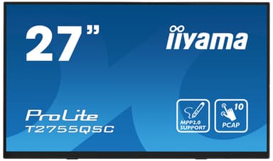 iiyama ProLite T2755QSC-B1 computer monitor 68.6 cm (27") 2560 x 1440 pixels Quad HD LCD Touchscreen Black view 6
