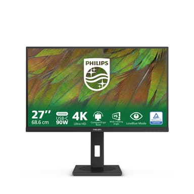 Philips 3000 series 27B1U3900/00 computer monitor 68.6 cm (27") 3840 x 2160 pixels 4K Ultra HD LCD Black view 1
