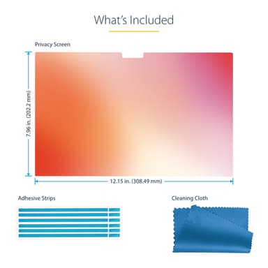 StarTech.com 14-inch MacBook Pro M1 M2 M3 M4 Laptop Privacy Screen, Blue Light Screen Protector, Double-Sided Anti-Glare Matte or Glossy Gold, Laptop Privacy Filter view 13